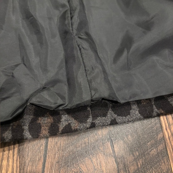 Betsey Johnson Women Collarless Leopard Print Wool Blend Coat -Size Medium - Picture 13 of 14